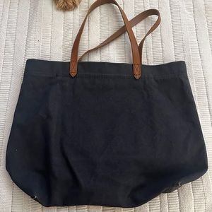 Madewell Canvas signature tote (navy blue)